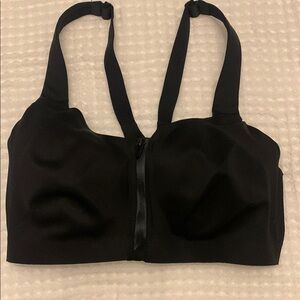 Victoria's Secret Black Sports Bra with Front Zipper